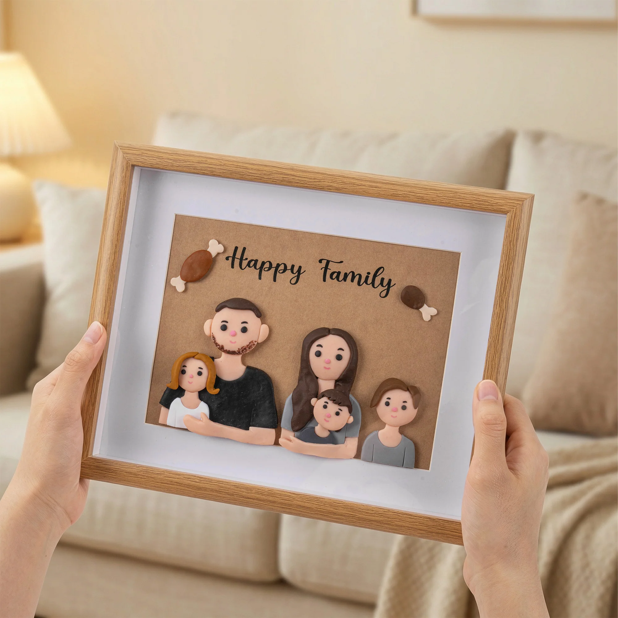 Custom Clay Portrait Photo Frame - Image 4