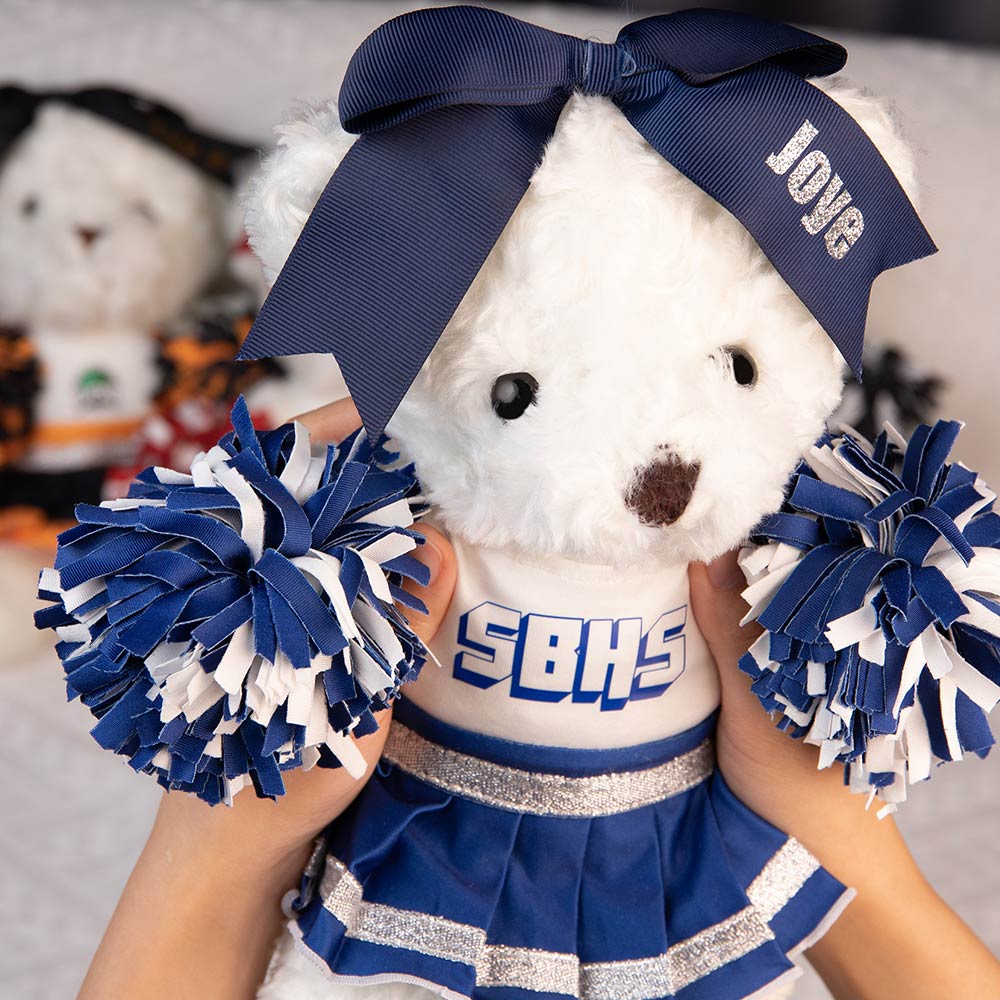 Custom School Cheerleader Stuffed Bear - Image 4