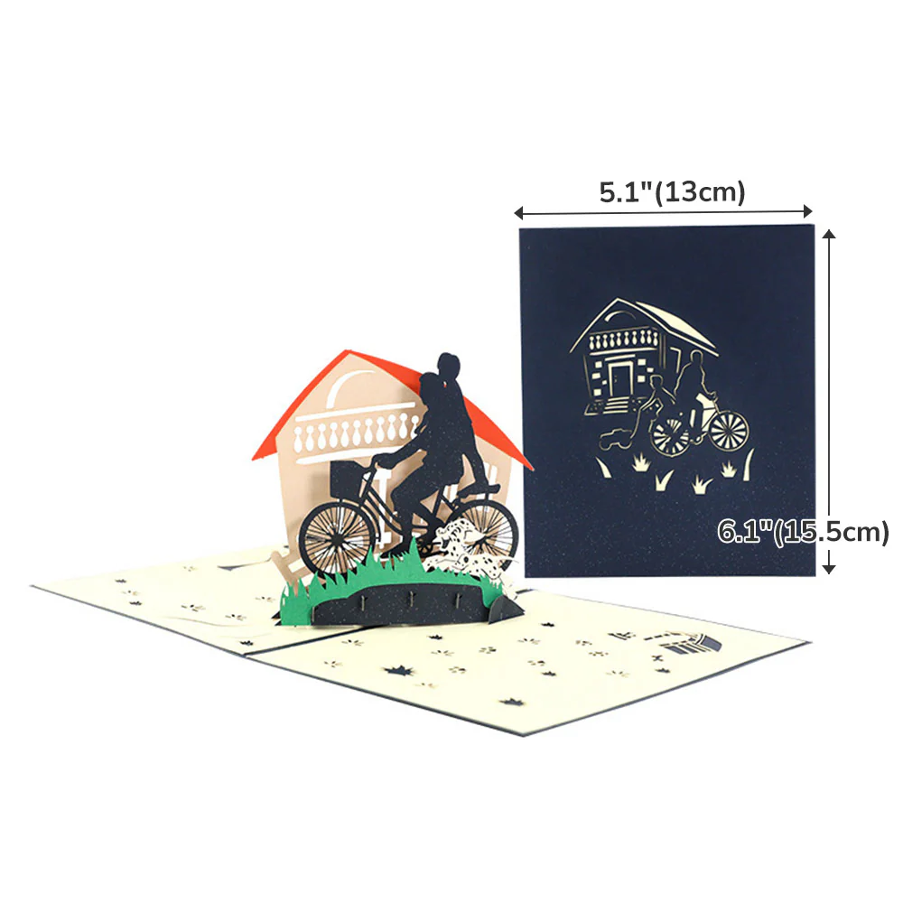 3D Super Dad Golf Cart Jeep Guitar Thank You Lighter Greeting Card - Image 9