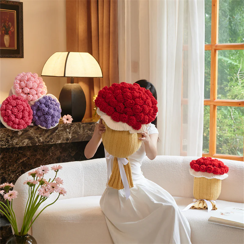 Rose Bouquet Throw Pillow - Image 5