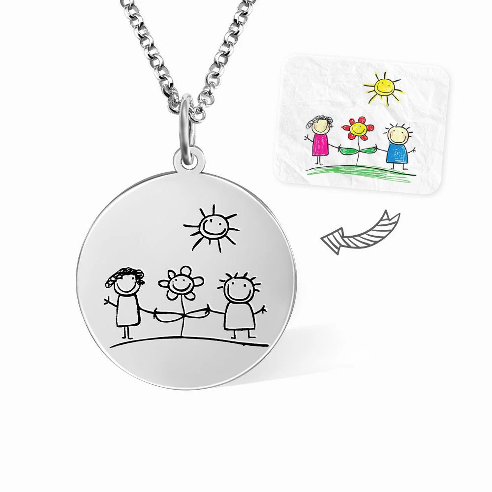 Turn Drawings into Disc Necklace - Image 6