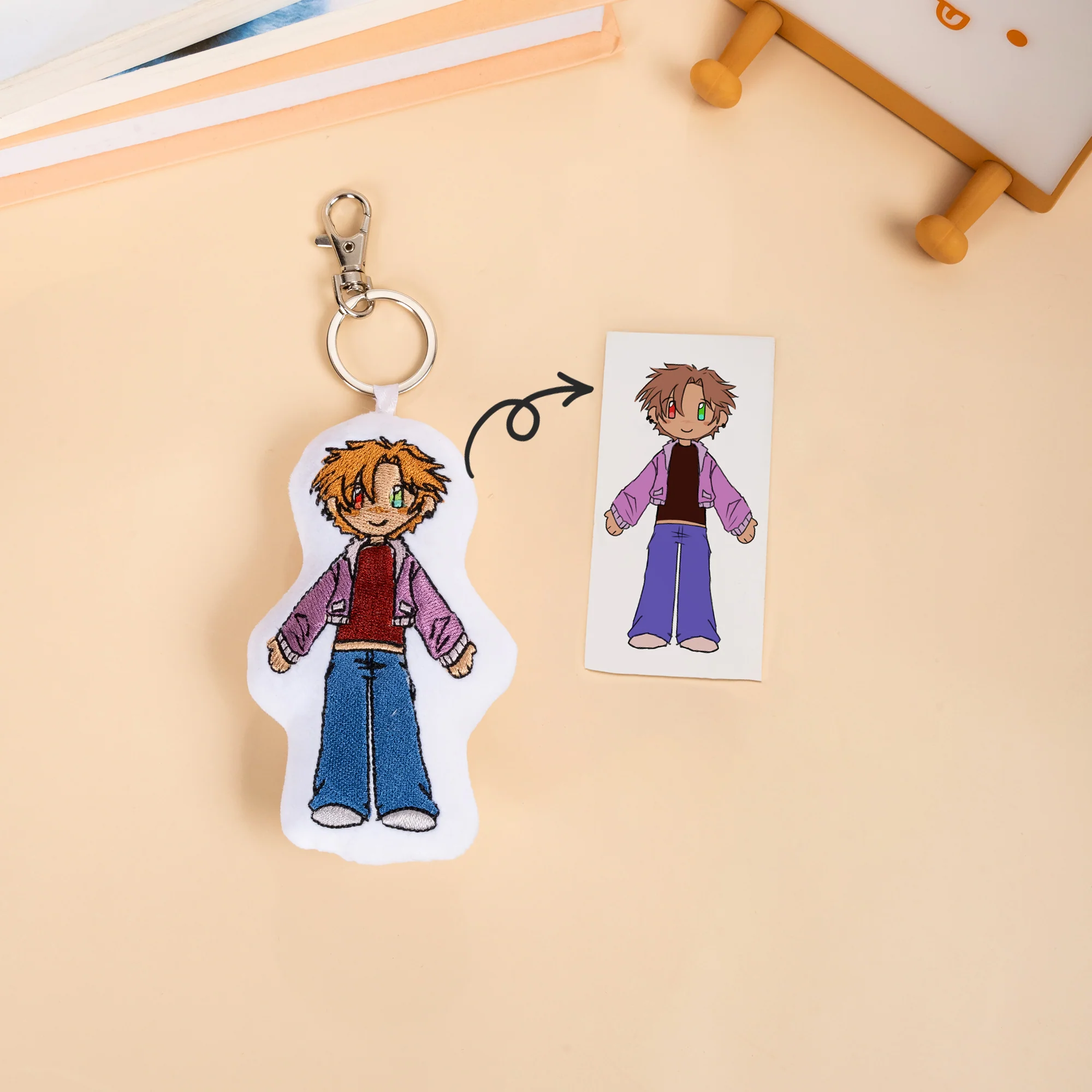 Turn Drawings into Embroidery Fabric Keychain - Image 3