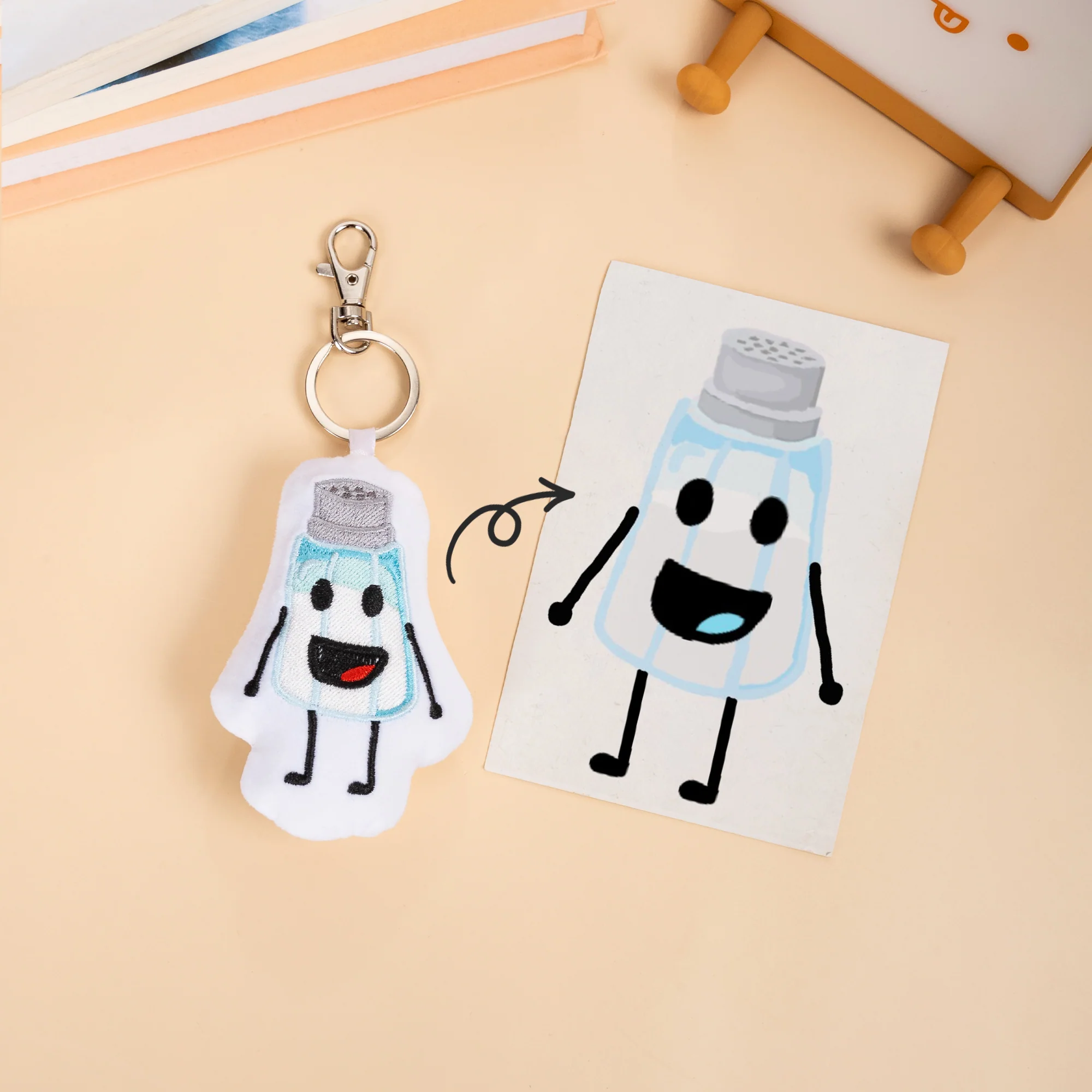 Turn Drawings into Embroidery Fabric Keychain - Image 4